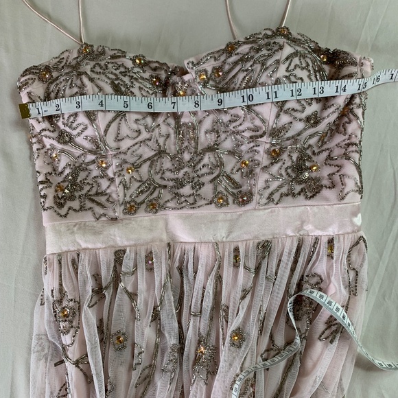 Aidan Mattox Embellished Tulle Maxi Dress Size 10 - Picture 9 of 16